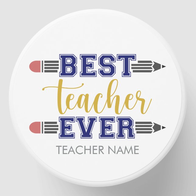 Personalized Best Teacher Ever - Customized Gift Mini Candle Favors (Front)