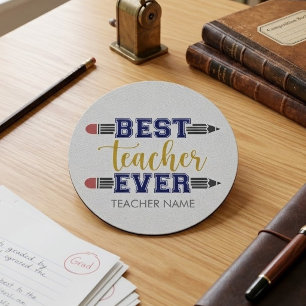Personalized Best Teacher Ever - Customized Gift Patch