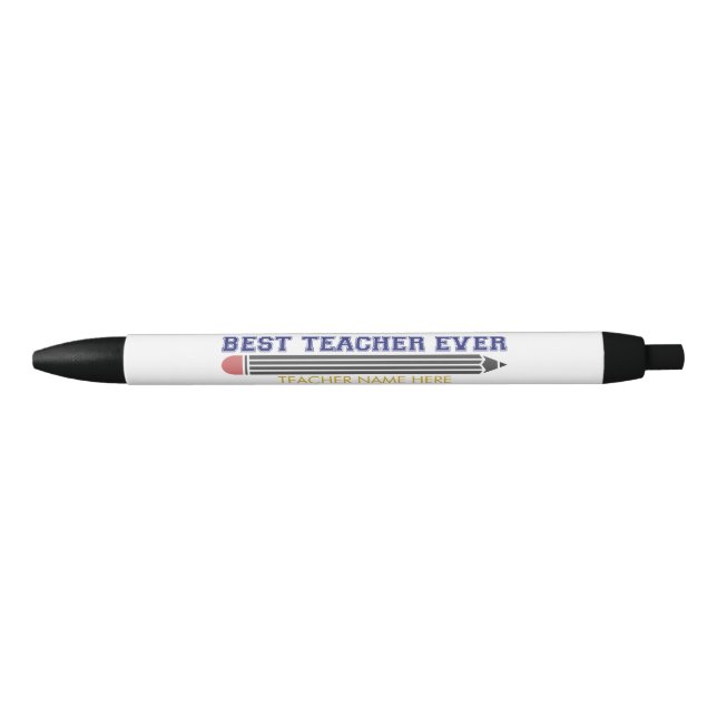 Personalized Best Teacher Ever - Customized Gift Pen (Front)