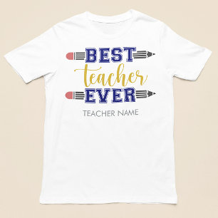 Personalized Best Teacher Ever - Customized Gift Plus Size T-Shirt