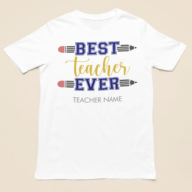 Personalized Best Teacher Ever - Customized Gift Plus Size T-Shirt (Creator Uploaded)