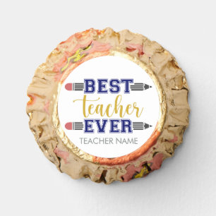 Personalized Best Teacher Ever - Customized Gift Reese's Peanut Butter Cups
