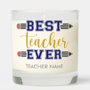 Personalized Best Teacher Ever - Customized Gift Scented Candle