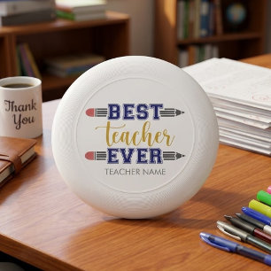 Personalized Best Teacher Ever - Customized Gift Wham-O Frisbee
