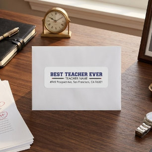 Personalized Best Teacher Ever Label