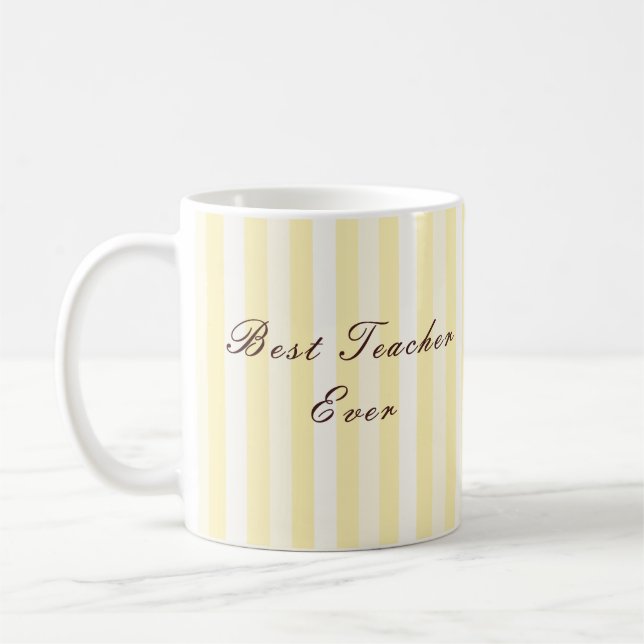 Personalized Best Teacher Ever Mug (Left)