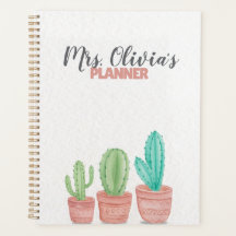 Personalized Best Teacher Planner Gift