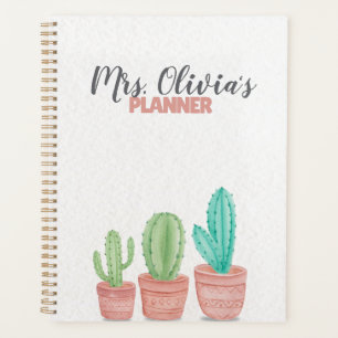 Personalized Best Teacher Planner Gift