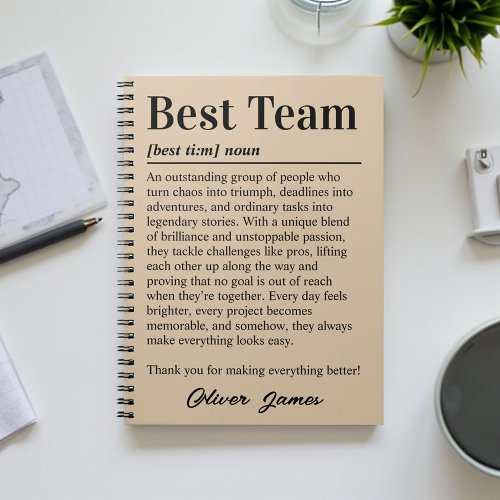 Personalized Best Team Appreciation Corporate Gift