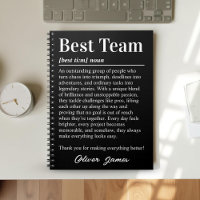 Personalized Best Team Appreciation Office Gift