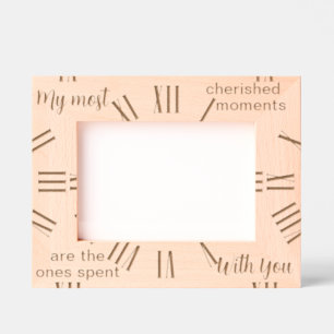 Personalized Best Times Clock Artwork Engraved Frames