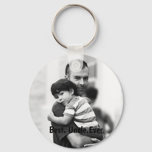 Personalized Best Uncle Ever Keychain