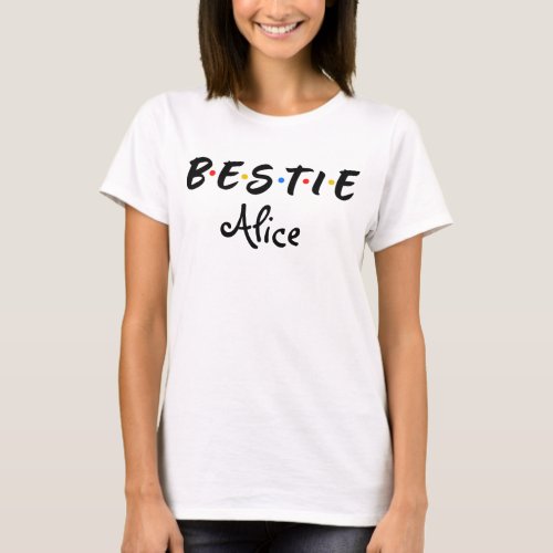 Personalized Bestie BFF T_Shirt