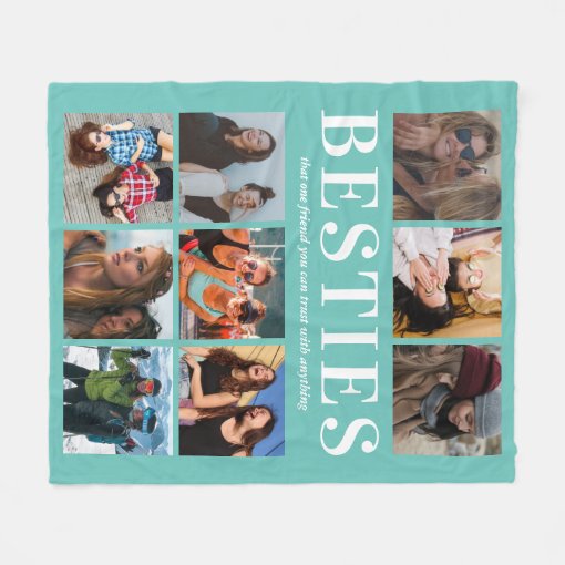 Personalized Bestie Gift Best Friend Fleece Blanket Zazzle