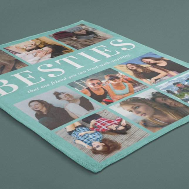 Personalized Bestie Gift | Best Friend Fleece Blanket (Creator Uploaded)