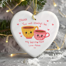Personalized Bestie Hearts Gift