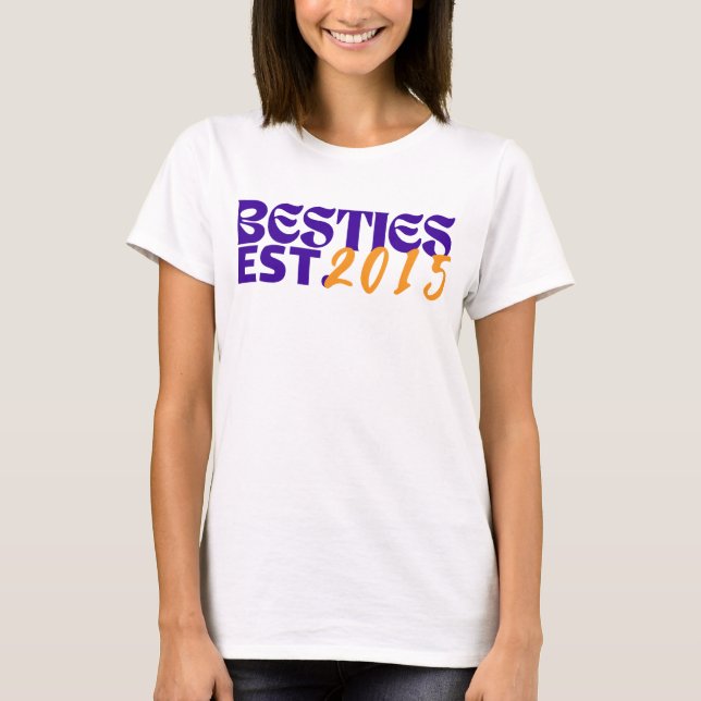 Personalized Besties, Best Friends, Girls Weekend T-Shirt (Front)