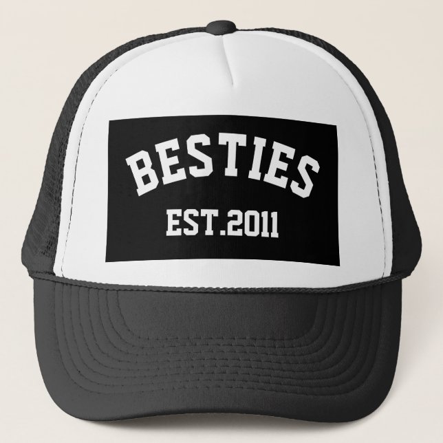 Personalized Besties Trucker Hat (Front)