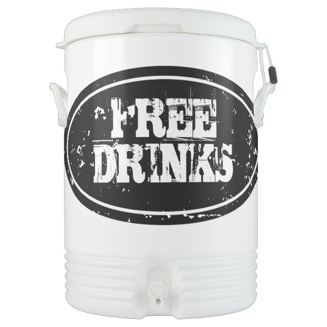 Personalized beverage cooler | Large 10 gallon (Front)