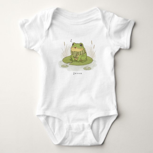 Personalized BG 1 Zochi Hums Baby Bodysuit (Front)