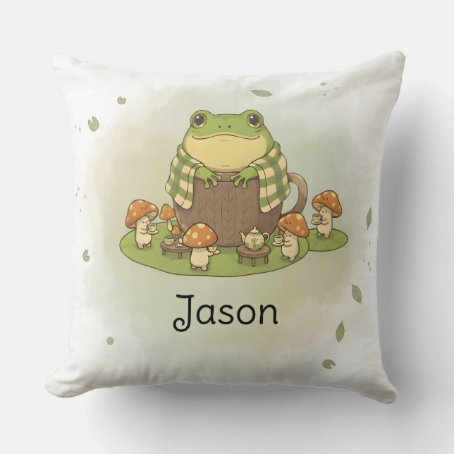 Personalized BG 1 Zochi's Party Throw Pillow (Front)