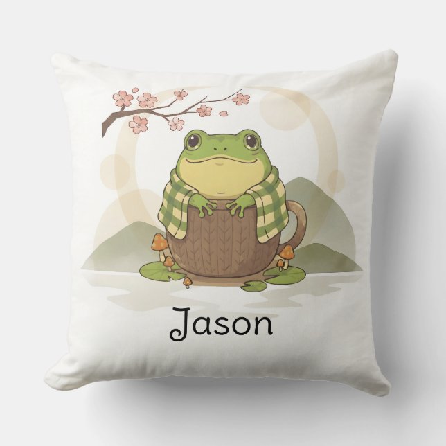 Personalized BG 3 Meet Zochi Throw Pillow (Front)