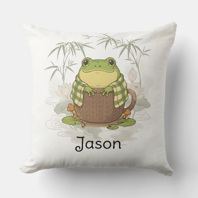 Personalized BG 4 Meet Zochi Throw Pillow (Front)