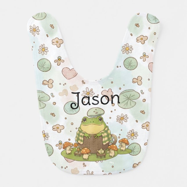 Personalized BG 4 Zochi's Party Baby Bib (Front)