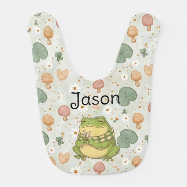 Personalized BG 5 Gentle Zochi Baby Bib (Front)