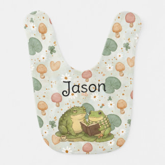 Personalized BG 5 Mossy the Toad Baby Bib