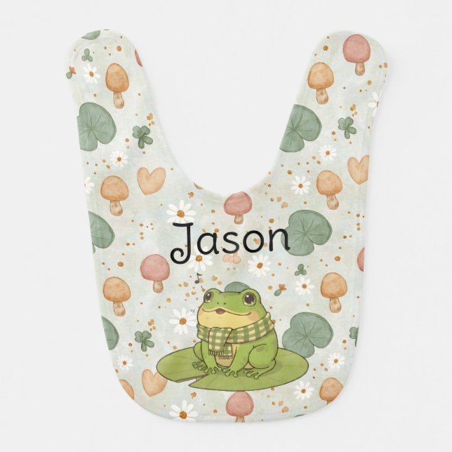 Personalized BG 5 Zochi Hums Baby Bib (Front)