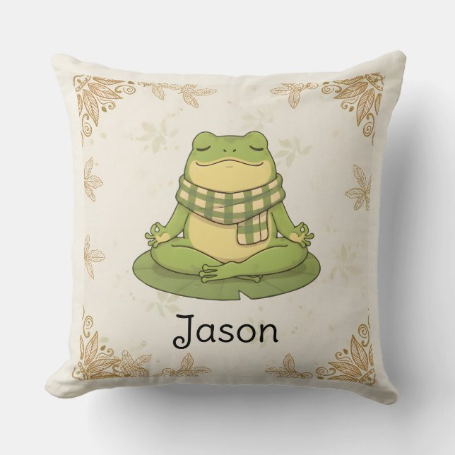 Personalized BG 5 Zochi Meditates Throw Pillow (Front)
