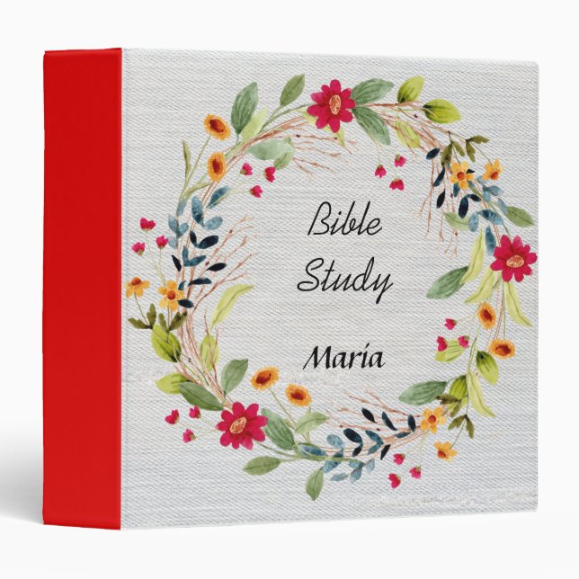 Personalized Bible Study  3 Ring Binder (Front/Spine)