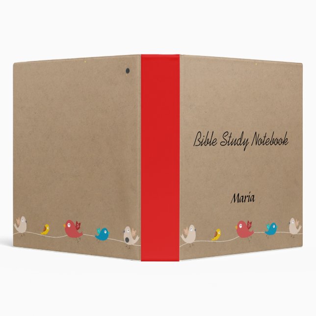 Personalized Bible Study  3 Ring Binder (Background)
