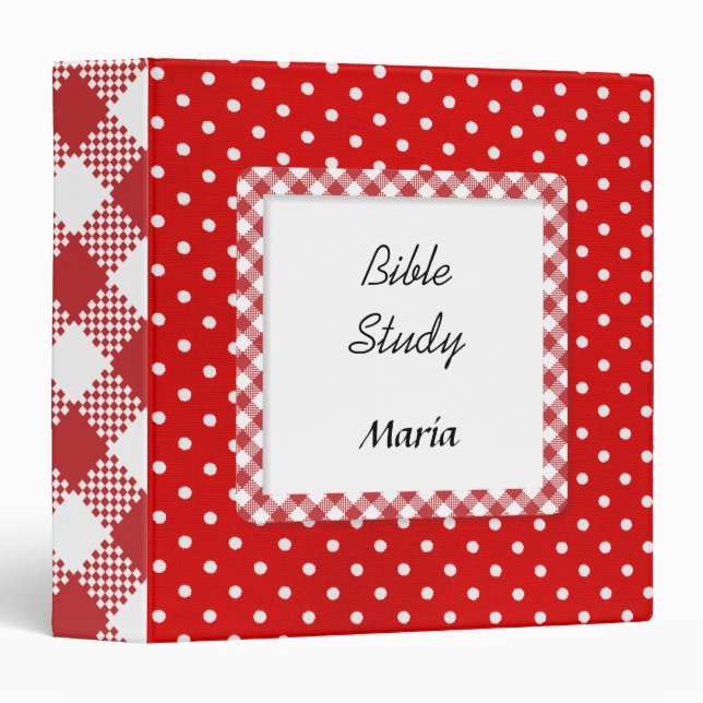 Personalized Bible Study  3 Ring Binder (Front/Spine)