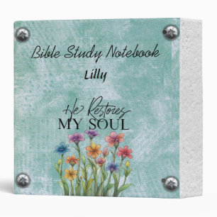 Personalized Bible Study 3 Ring Binder