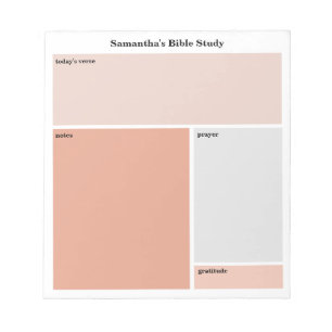 Personalized Bible Study Christian Women Notepad