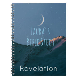 Personalized Bible Study Moonlight Christian Notebook