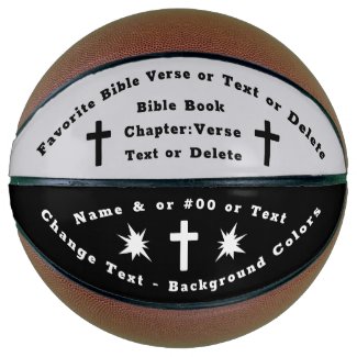 Personalized Bible Verse Basketball Ball Your TEXT