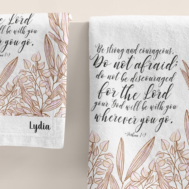 Personalized Bible verse  Bath Towel set (Creator Uploaded)