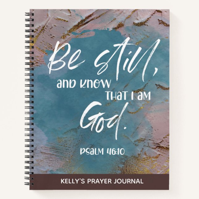 Personalized Bible Verse Floral Prayer Journal (Front)