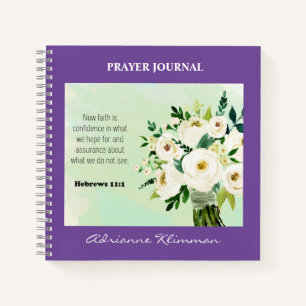 Personalized Bible Verse Floral Prayer Journal