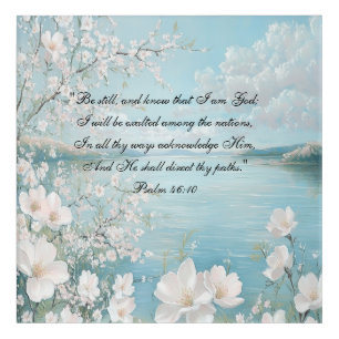 Personalized Bible Verse Floral Wall Art