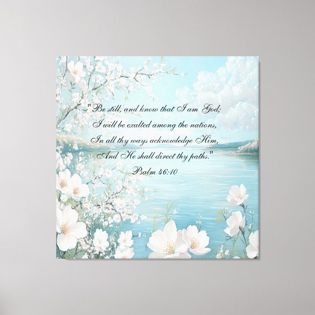Personalized Bible Verse Floral Wall Art (Front)