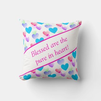 Personalized Bible Verse Hearts Elegant Fun Pink