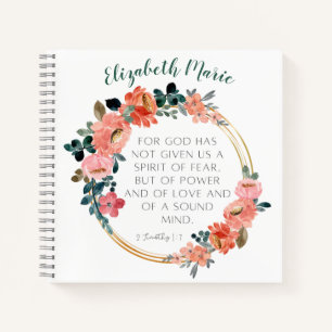 Personalized Bible Verse Notebook