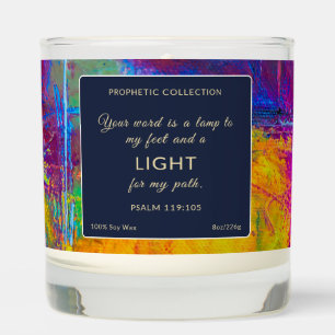 Personalized Bible Verse Scented Prayer Candle