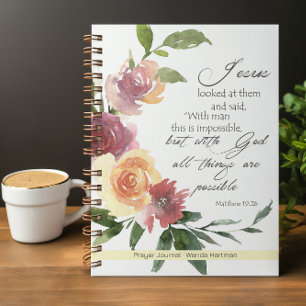 Personalized Bible Verse Spiral Prayer Journal