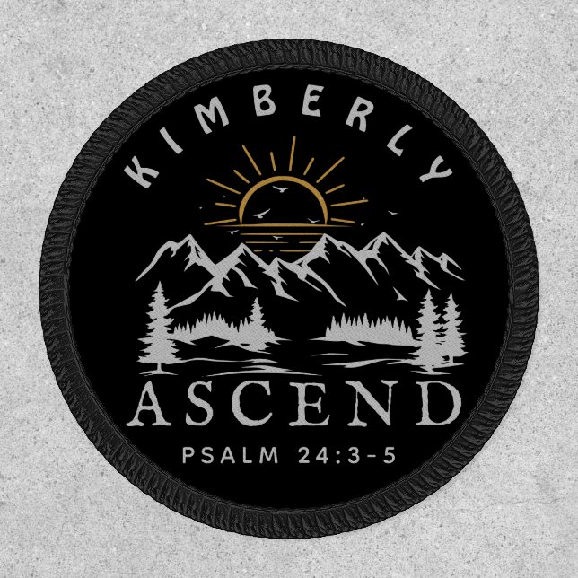 Personalized Bible Verse With Custom Name Text Patch (Front)