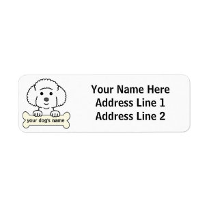 Personalized Bichon Frise Label